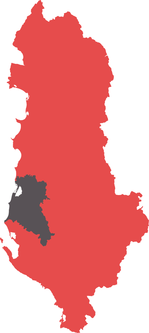 Fier location on Albania map