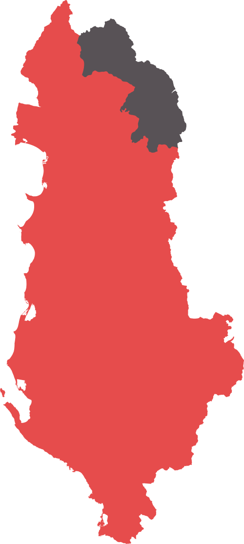 Kukës location on Albania map
